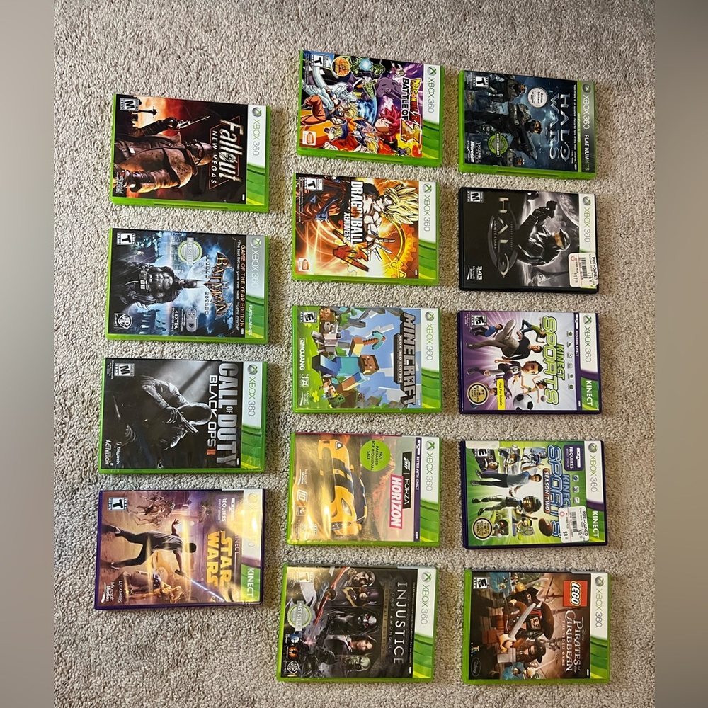 Microsoft Xbox 360 Bundle of 14 Games.